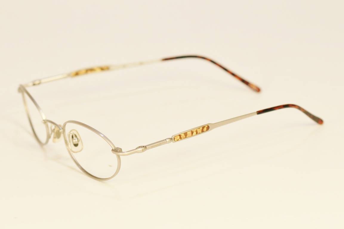 Fossil BARBADOS Silver Metal Eyeglass Frames Designer Style Rx Eyewear